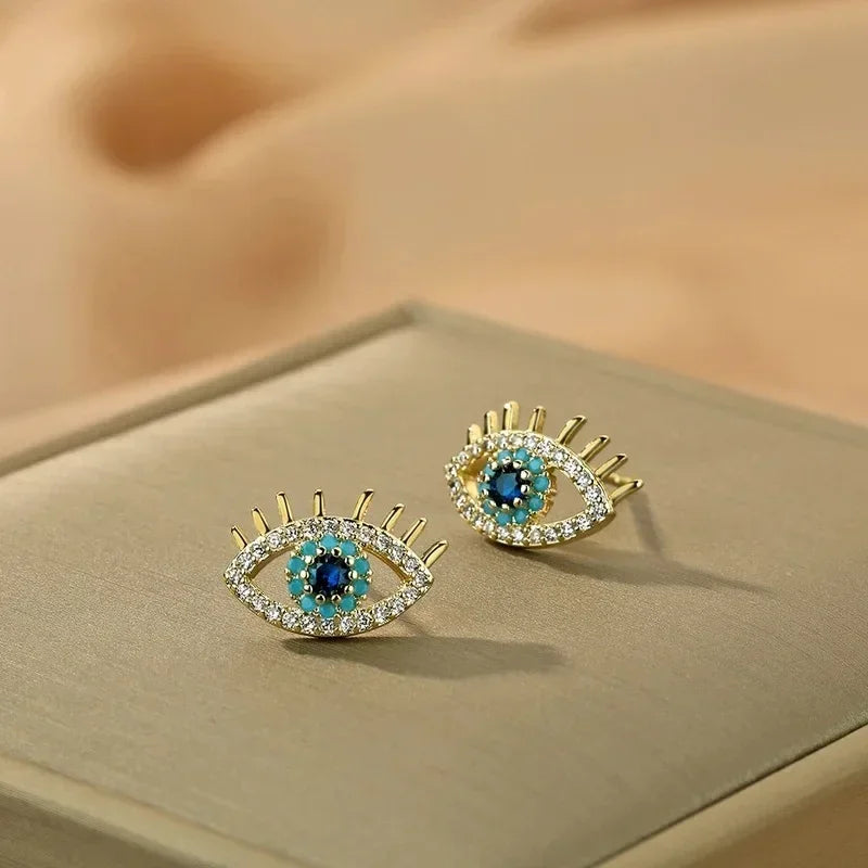 Lucky Türkische blaue Ringe mit bösem Blick für Frauen, offener verstellbarer Edelstahlring, Trend-Paar-Hochzeitsschmuck