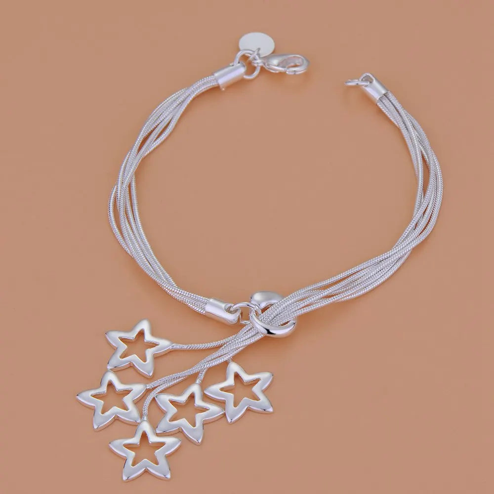 Neues Armband aus 925er-Sterlingsilber, hochwertige romantische Kette für Damen, modisch, Verlobungsfeier, Hochzeit, Schmuck, Geschenk