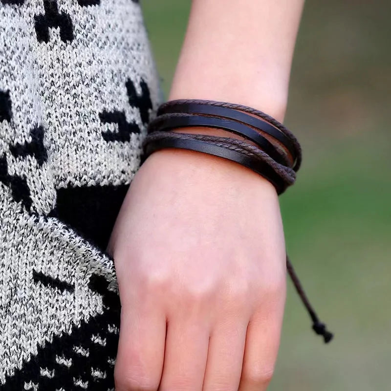 Leder Armbänder für Frauen Männer Schmuck Handgemachte Flügel Charme pulseira masculina pulseira feminina bileklik armband männer femme neue
