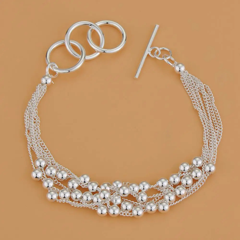 Neues Armband aus 925er-Sterlingsilber, hochwertige romantische Kette für Damen, modisch, Verlobungsfeier, Hochzeit, Schmuck, Geschenk