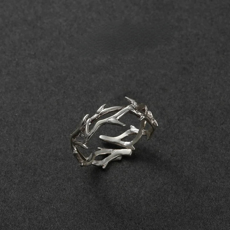2024 Punk Unregelmäßige Dornen Paar Ringe Retro Hip-hop Persönlichkeit Einstellbare Finger Ring für Männer Frauen Liebhaber Schmuck Geschenke