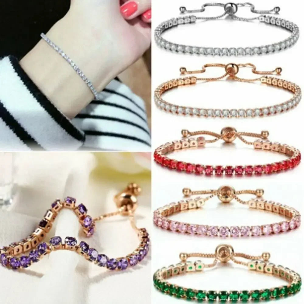 Olenт Luxus Voller Strass Armband Neue Trendy Einstellbare Geometrische Zirkon Armband Für Frauen Schmuck Zubehör Stolz