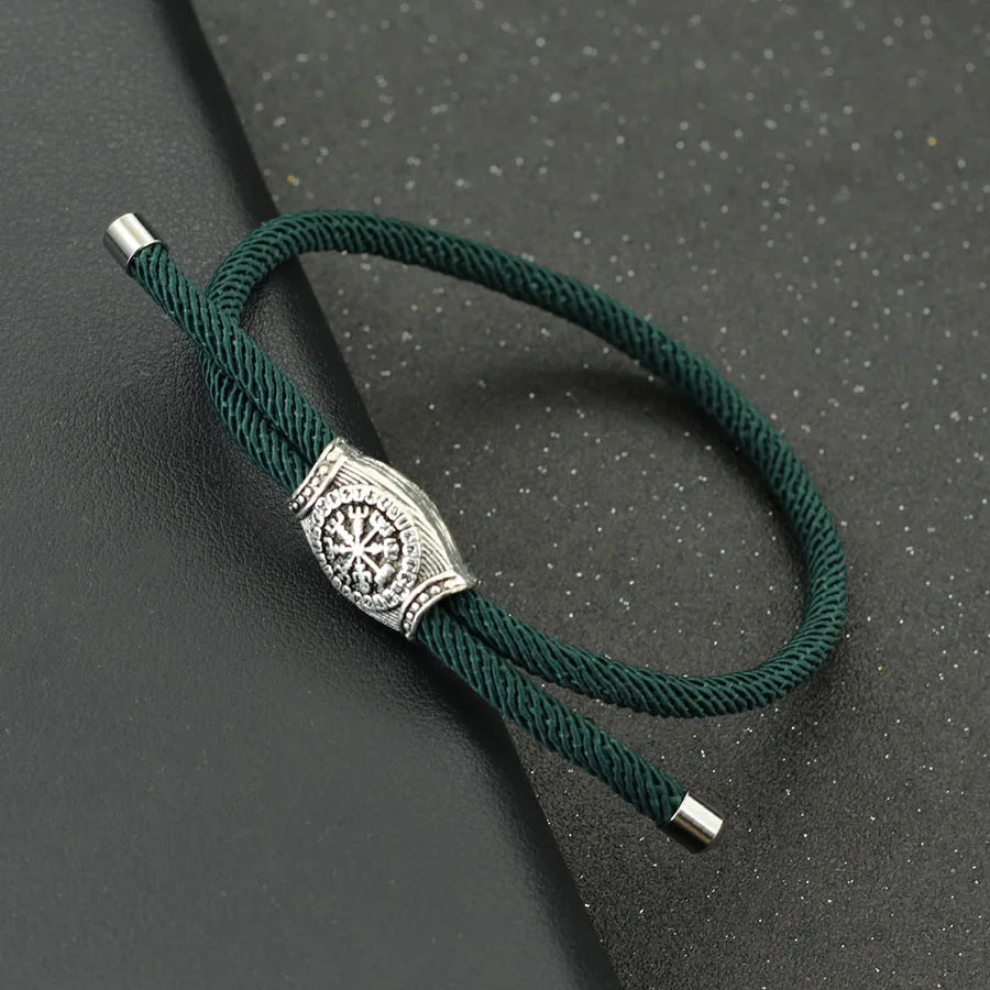 Retro Herren Wikinger Armband handgemachte verstellbare Seil Armband Casual Accessoires Geschenk für Ihn Pulseras Para Hombre Stoff Armband