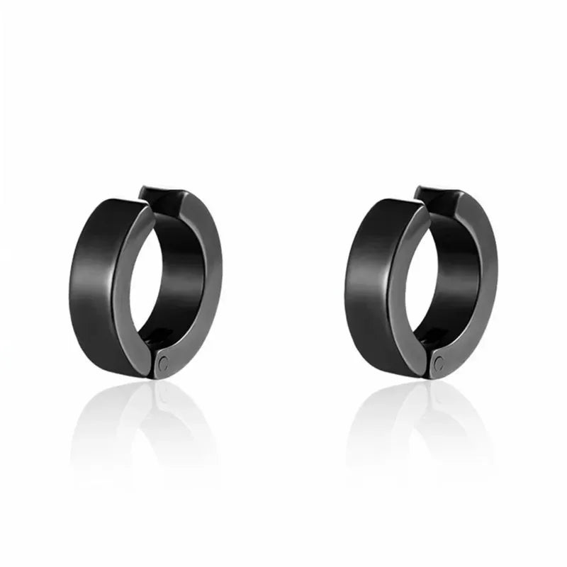 2-teiliges Punk-Ohrstecker-Set für Herren mit starkem Magnet, nicht durchdringende Ohrringe, gefälschte Kreuz-Ohrringe, Geschenk für Freund, Liebhaber, Schmuck