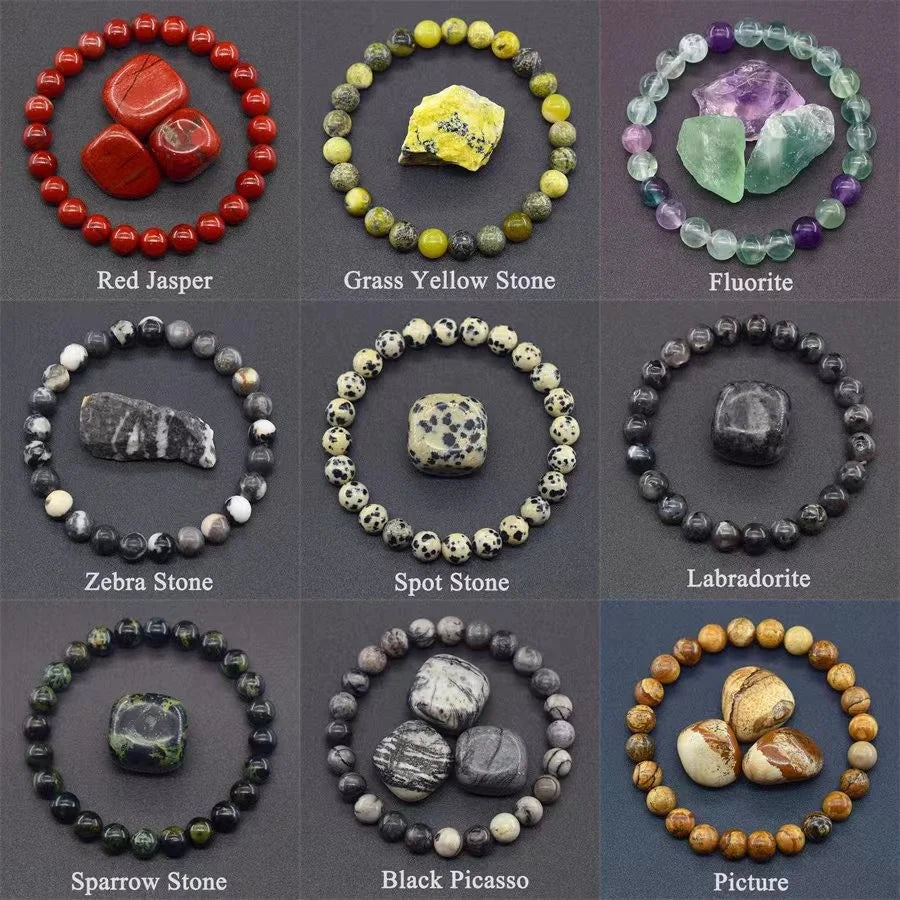 Naturstein Geld anziehen Reichtum Gesundheit Puls Hämatit Perlen Armband für Frauen Männer Party Schmuck Zubehör Geschenke
