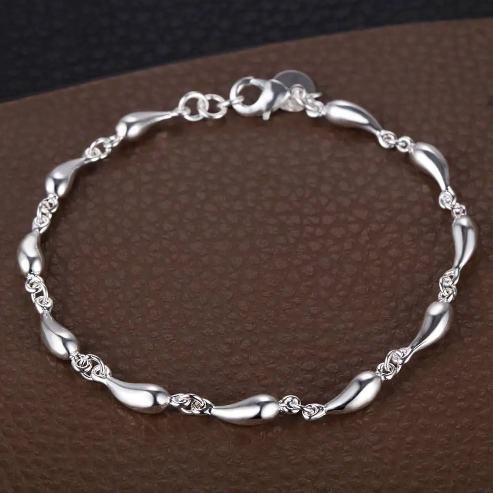 Armband aus 925er-Sterlingsilber, Herz, hochwertige romantische Kette für Damen und Herren, modisch, Verlobungsfeier, Hochzeit, Schmuck, Geschenk