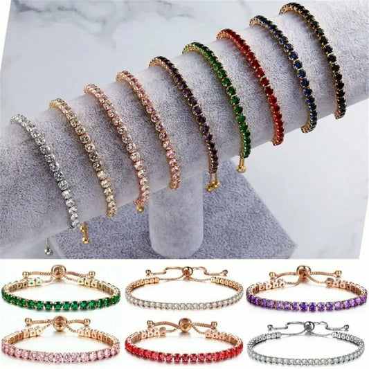 Olenт Luxus Voller Strass Armband Neue Trendy Einstellbare Geometrische Zirkon Armband Für Frauen Schmuck Zubehör Stolz