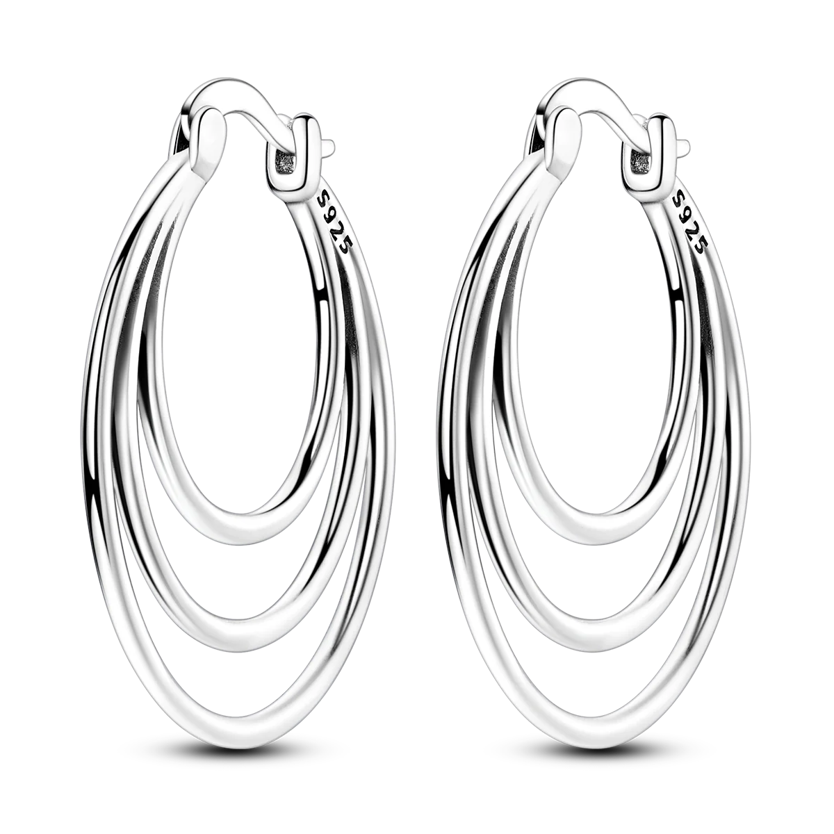 MULA Creolen aus 925er-Sterlingsilber, Kreis-Creolen für Damen, Zirkon, Original-Pendientes, edler Schmuck für Frauen, DIY-Geschenk