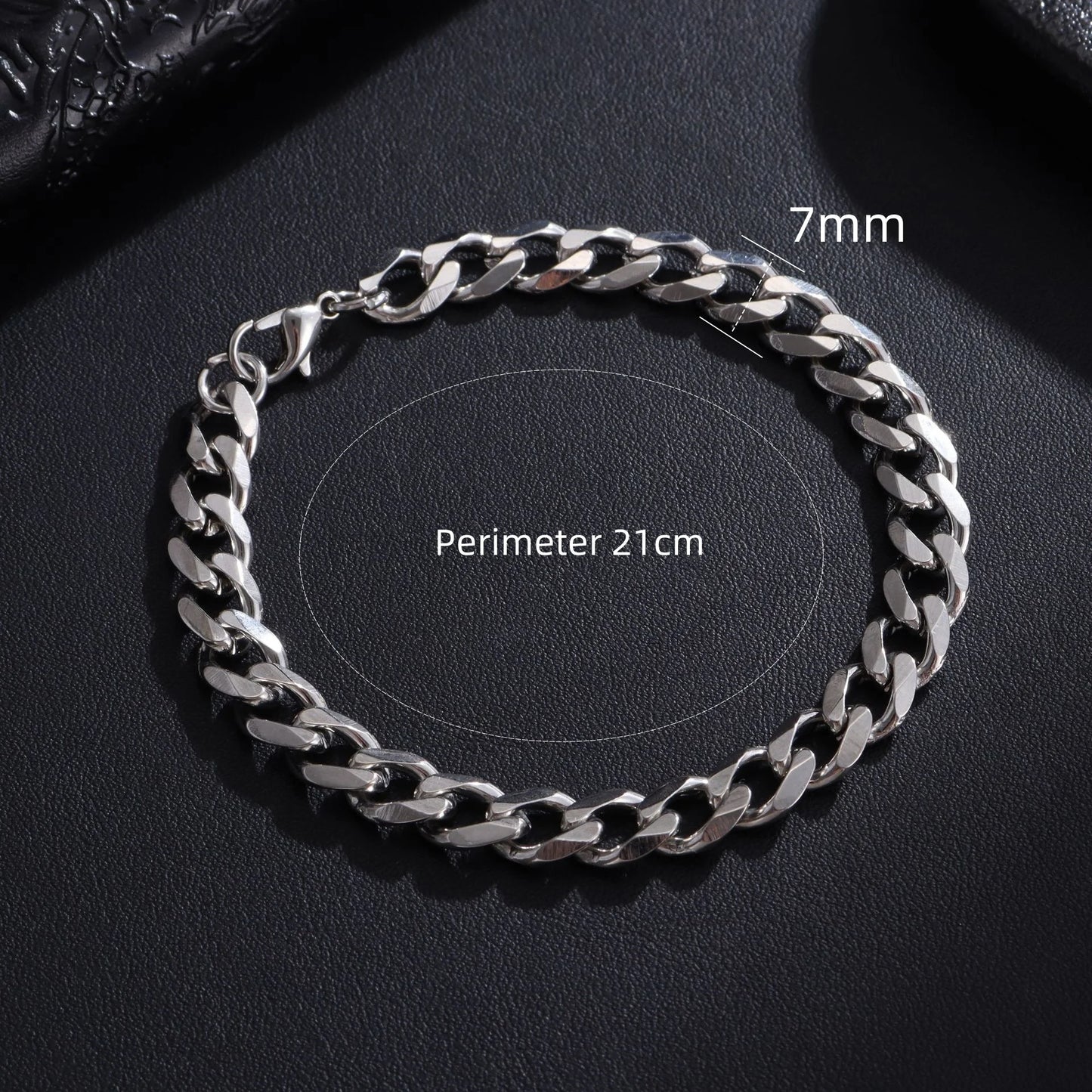 Neue Trendy Kubanische Kette Männer Armband Klassische Edelstahl 3/5/7/9mm Breite kette Armband Für Männer Frauen Schmuck Geschenk