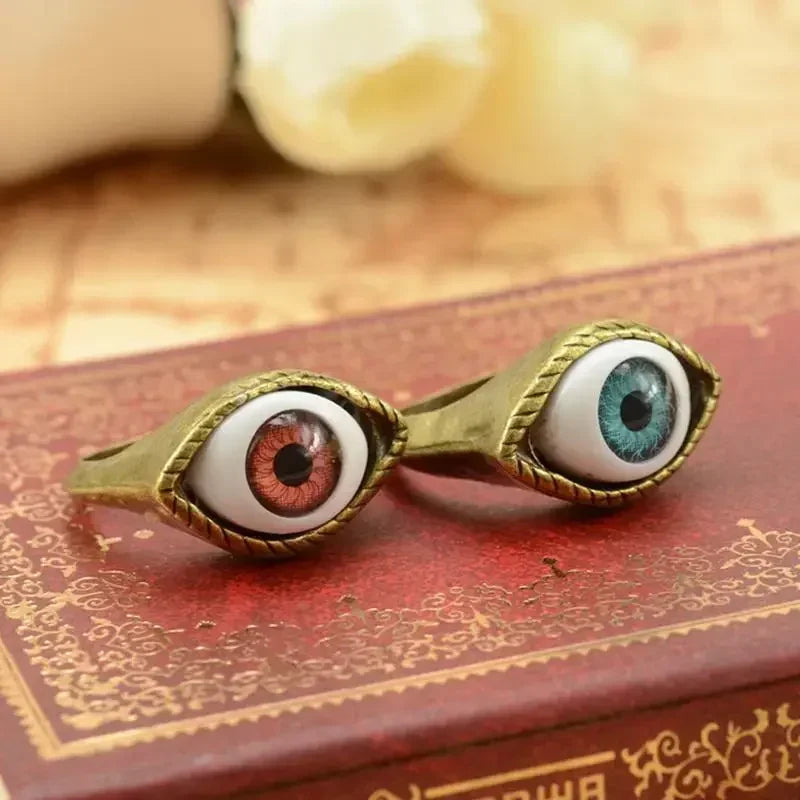 1 STÜCK Auge Vampir 1 Gothic Übertrieben Punk Schmuck Braun Mode Chic Ringe Blau Stil Mode Heißes Geschenk Großhandel