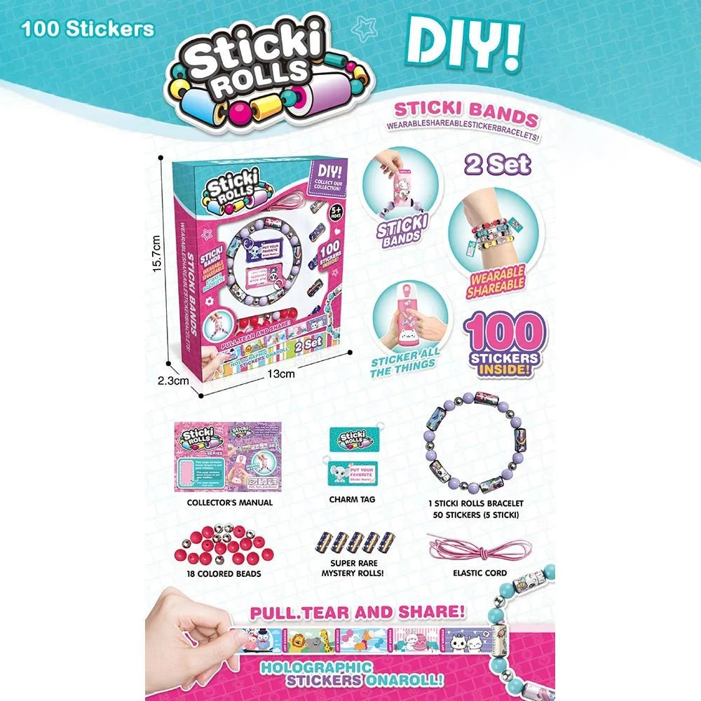Neue DIY Aufkleber Perlen Set Teilensierbare Aufkleber Spielzeug Armband Tragbare Armband Perlen Schmuck Spielzeug Geschenke für Jungen Mädchen