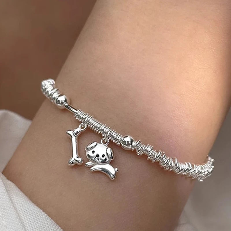 Panjbj sterling silber linie extrem feines armband für frauen lieben haert perle koreanisch ins süßes schmuck geschenk drops hipping