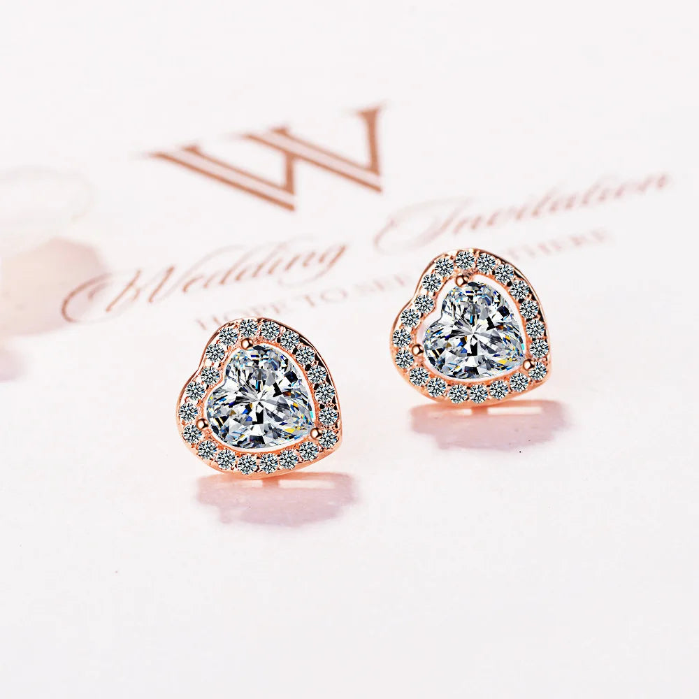 Stern-Ohrstecker aus 925er-Sterlingsilber, AAA-Zirkon, hohe Qualität für Damen, Ohrring, Hochzeit, Modeschmuck, Accessoires, Party-Geschenk