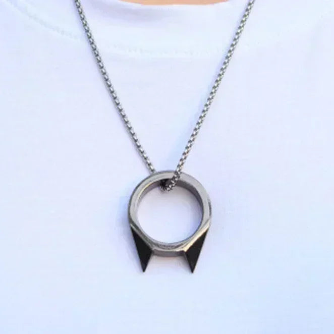 Gothic Survival Selbstverteidigungsringe für Frauen Mann Metall Multifunktionale Knuckle Katzenohrform Angriffsringe Freundinnen Geschenk