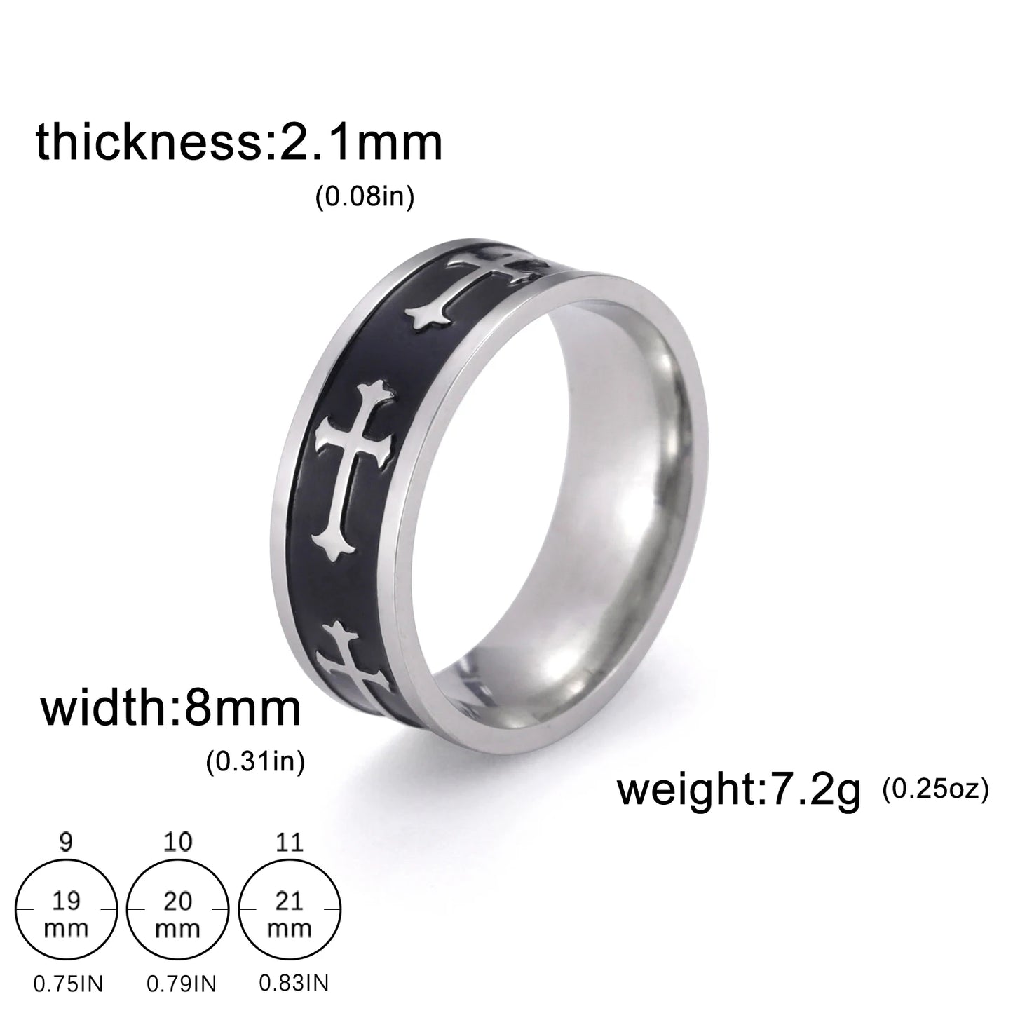 Hipee Trend personal isierte Hip Hop Edelstahl Paar Ringe Kreuz Männer Ring Verlobung Hochzeits geschenk Modeschmuck