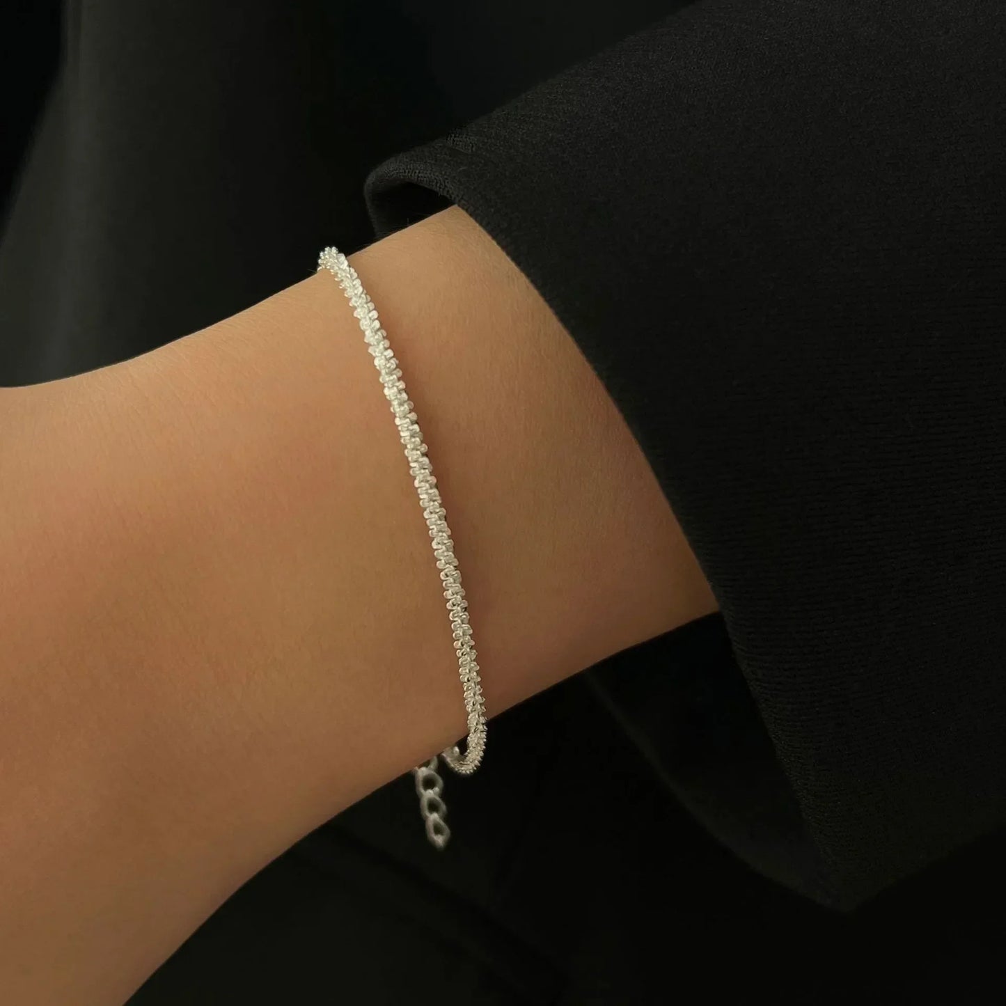 925 Sterling Silber Mode Farbe Funkelnde Verstellbare Armbänder für Frauen Elegante Feine Armband Neue Hochzeit Schmuck Geschenke
