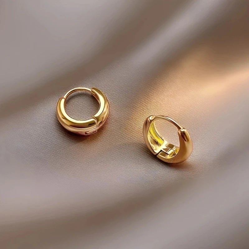 2 Stück elegante, hypoallergene französische Creolen aus Edelstahl, bequemes Retro-Sexy-Design, Weihnachtsgeschenke für modische Frauen