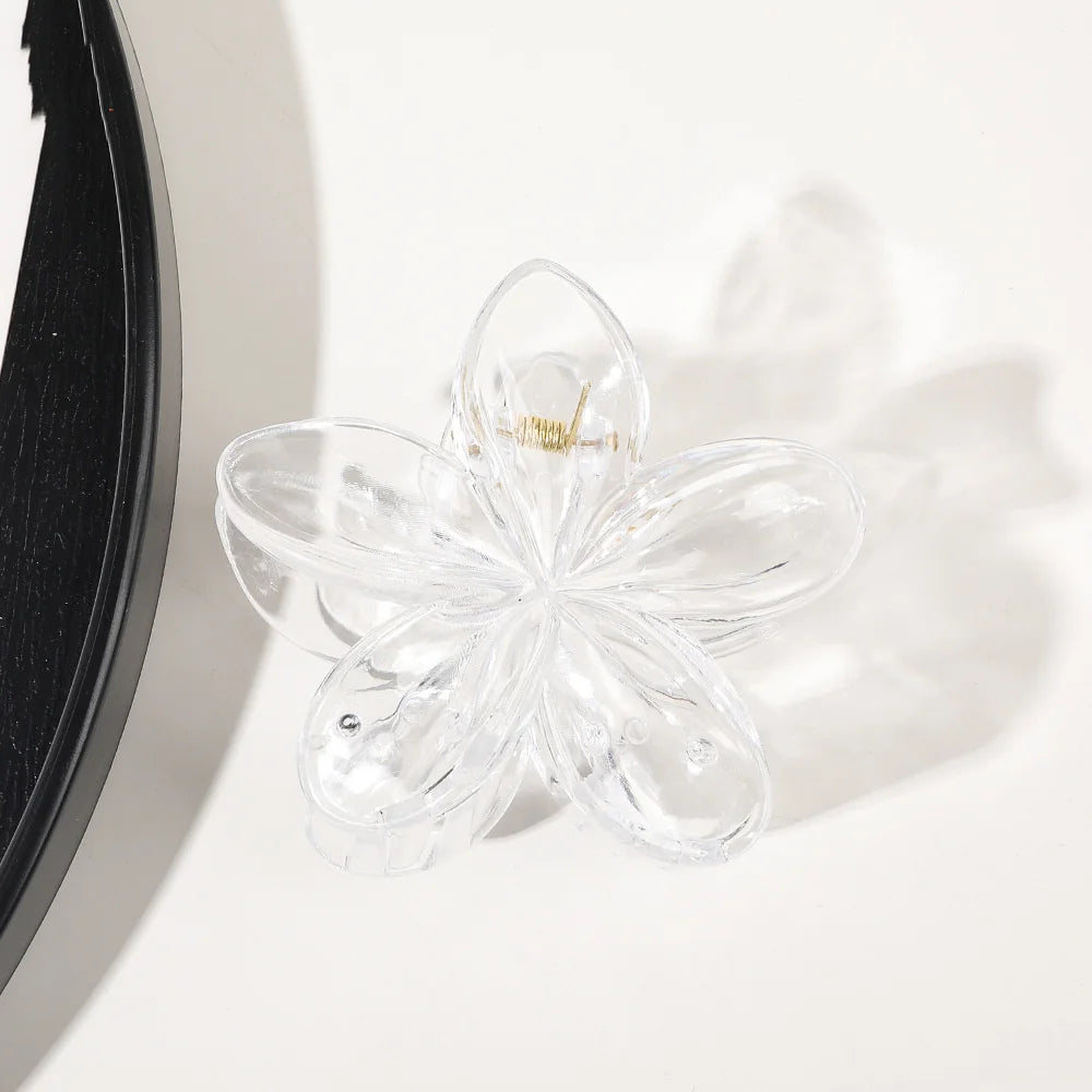 Mode Frauen Blume Haars pangen Urlaub Böhmen Ei Blume Haar Krallen Haars pangen matte Mädchen große Haarnadeln Haarschmuck