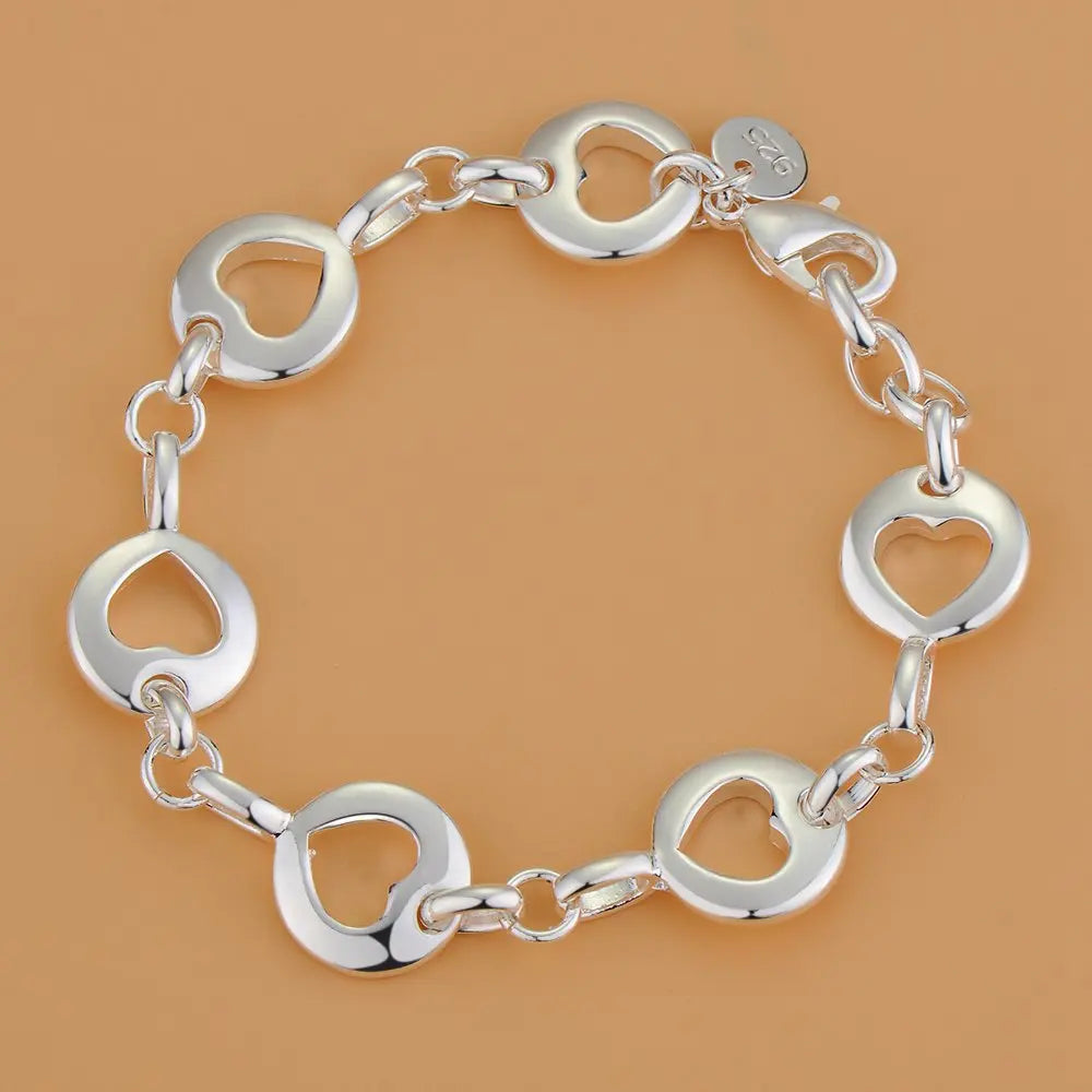 Neues Armband aus 925er-Sterlingsilber, hochwertige romantische Kette für Damen, modisch, Verlobungsfeier, Hochzeit, Schmuck, Geschenk