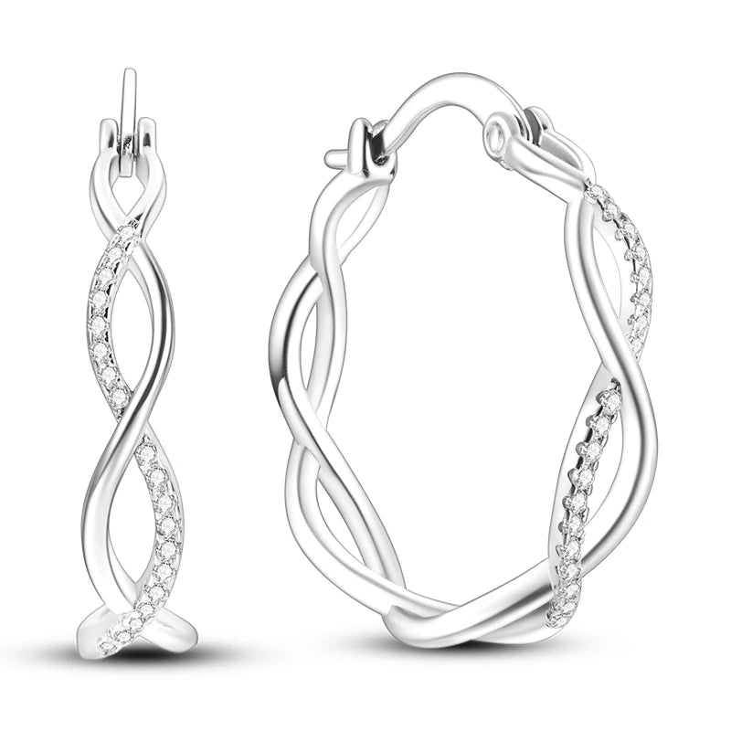 Original 925er Sterlingsilber, buntes Gold, Roségold, große Creolen für Frauen, Kollokation, Hochzeit, für Frau, Freundin, Geschenk
