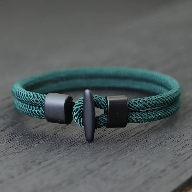 Neue Seil Armband Homme Hiphop Outdoor Camping Abenteuer Armband Pulsera Roja Tela Hand Zubehör Viking Schmuck Punk Joias
