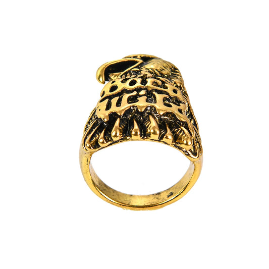 Modeschmuck, Alphabet, Geburtstagsgeschenke, Party-Schmuckzubehör, modischer antiker Gold-Charm, der Adler-Ring für Männer