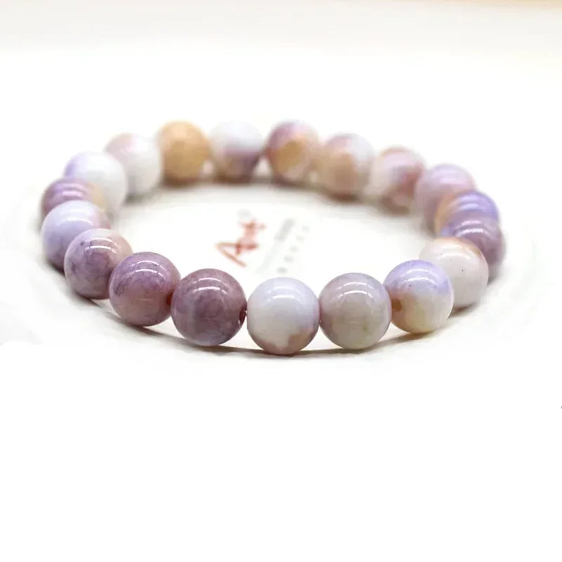 Mode Rosa Kristall Quarz Naturstein Armband Elastische Reiki Healing Energie Strang Armreifen Schmuck Perlen Liebhaber Frau Geschenk