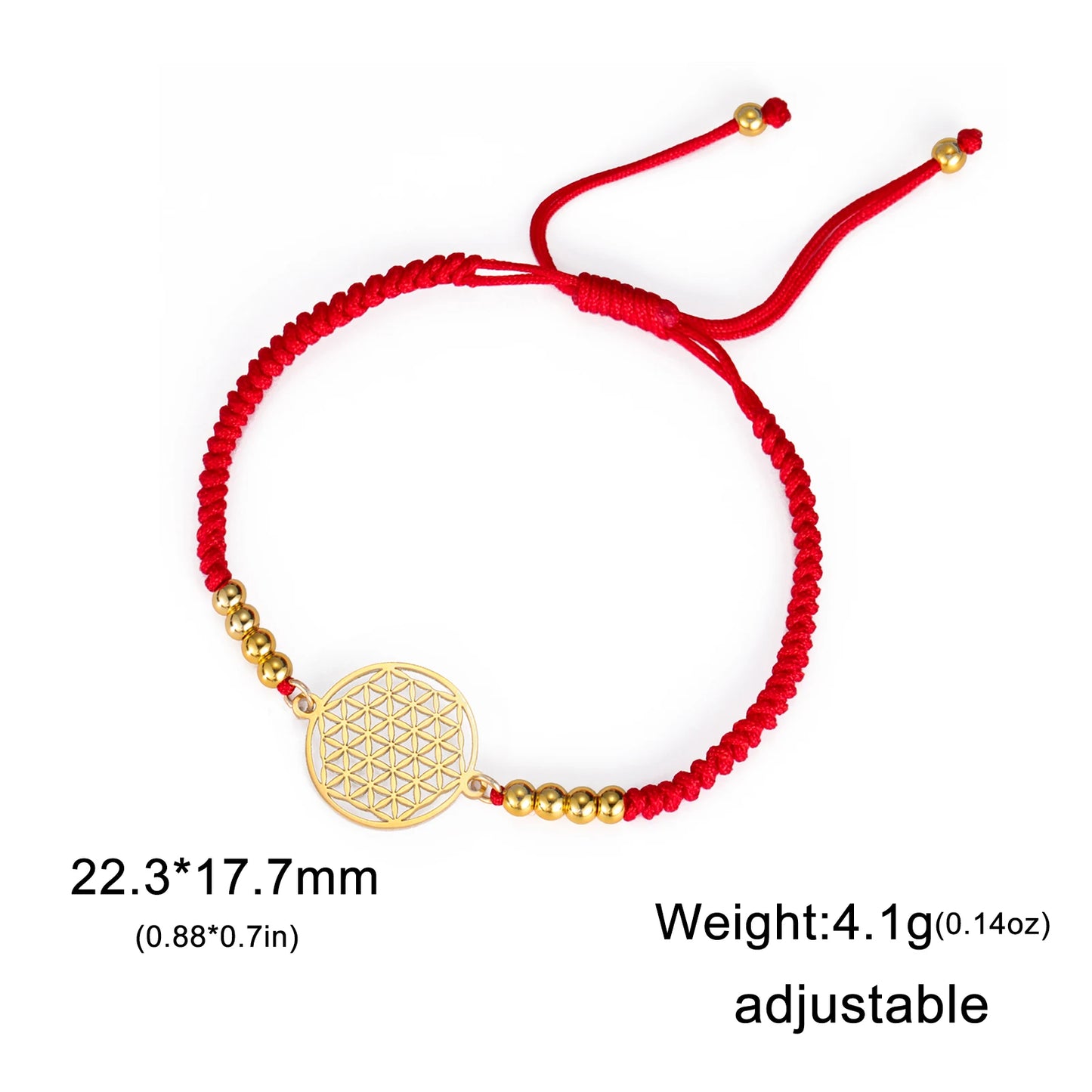 Lucktune Wikinger Blume des Lebens Armband für Frauen Edelstahl Hohl Geometrische Box Kette Handgelenk Armbänder Wicca Schmuck Geschenk