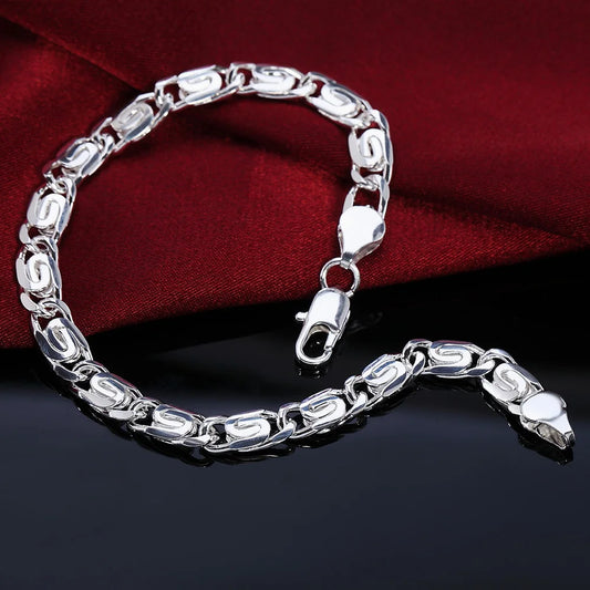 Charm-Armbänder aus 925er-Sterlingsilber für Damen, einfache feine Kette, modisch, Hochzeit, Party, Weihnachtsgeschenke, Schmuck