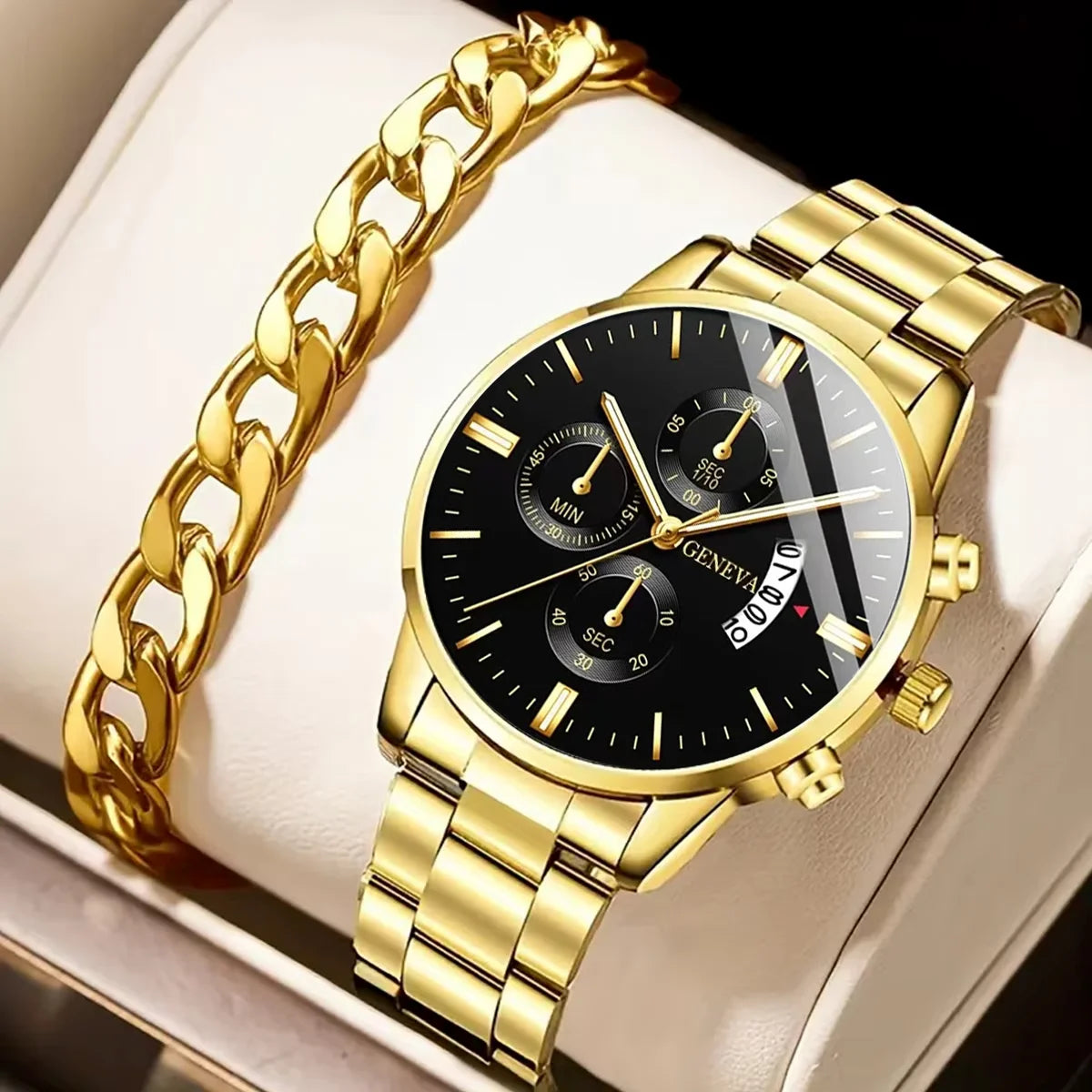 Mode Männer Edelstahl Uhr Luxus Kalender Quarz Armbanduhr Herren Business Uhren für Mann Uhr Montre Homme