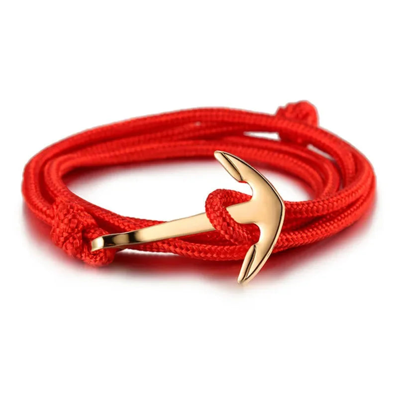 Großhandel Sommer-Stil, Nylon-Seil-Kette und Gliederarmbänder, beliebter Schmuck, Anker-Armbänder für Damen und Herren, 2024, heißer Verkauf