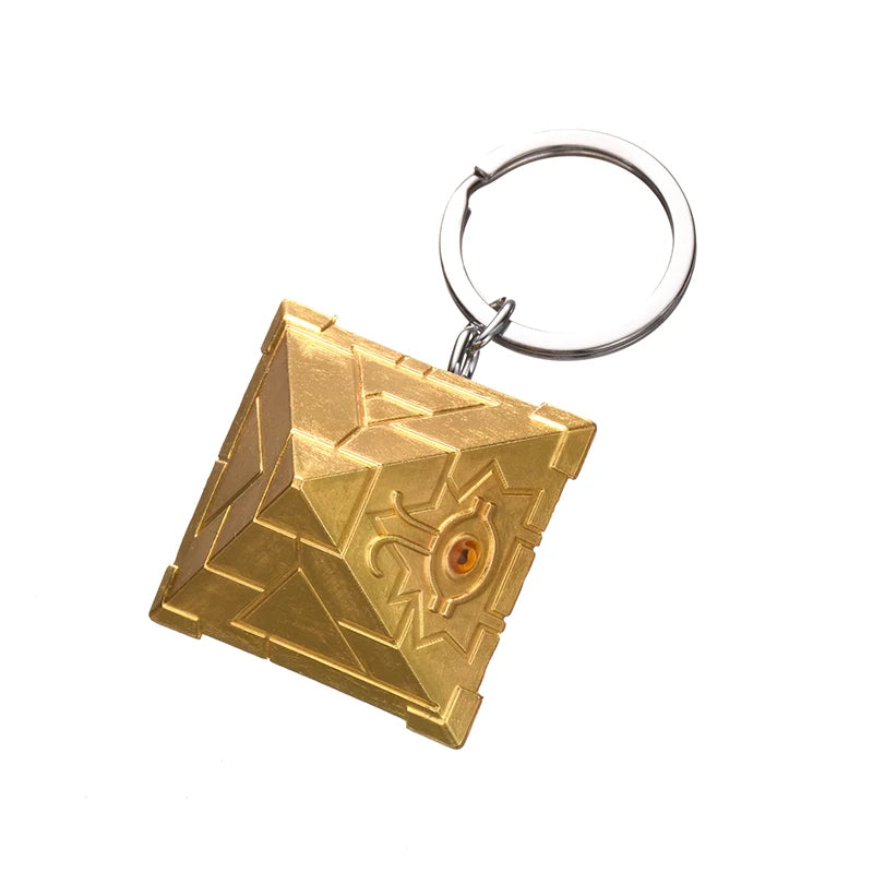 Anime Yu-Gi-Oh Halskette YGO Puzzle YuGiOh Yugi Millennium Pyramide Anhänger Schlüsselanhänger für Frauen Männer Ägyptisches Auge des Horus Schmuck