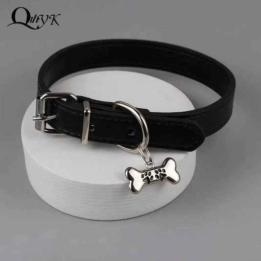 Trendy Punk Bunte Hund Klaue Knochen Halskette Für Frauen Exquisite PU Leder Charms Halsband Süße Coole Party Schmuck Y2K Geschenke