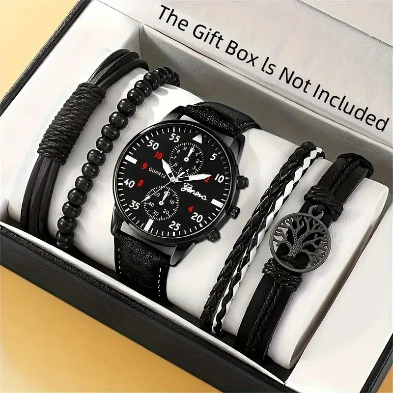 Neue Hip Hop Herrenmode Uhren Luxus Herren uhr Armbanduhr Sport Herren Armbanduhr Armband Set Relogio Masculino