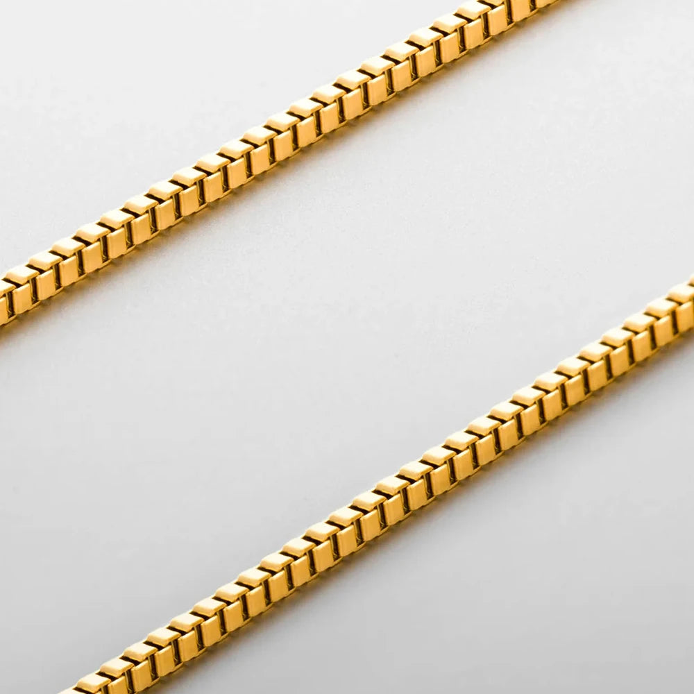 ELANDIS Edelstahl Wasserdicht Platin Charme 1,5 MM Box Kette Halskette in Weiß Goldene männer Feine Geschenk Schmuck dropshipping
