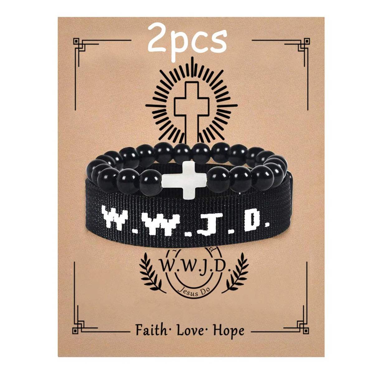 Harong WWJD verstellbare bunte Armbänder „What Wound Jesus Do“-Armbänder, inspirierender christlicher Schmuck, Geschenke für Damen und Herren