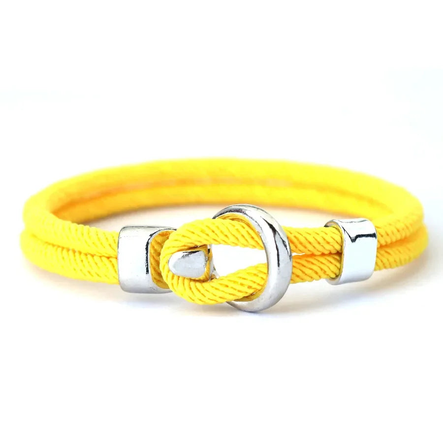 Noter Hiphop Herrenarmband mit Seil, doppellagig, einfacher Haken, nautisches Armband, Homme, Geschenk für Ehemann, Freizeit, Pulseira-Zubehör