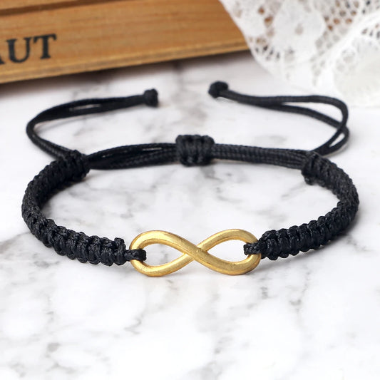 Klassische Unendlichkeit Armband Freundschaft Geflochtene Einstellbar Für Paare Männer Frauen Handgemachte String Charme Armbänder & Armreifen Schmuck