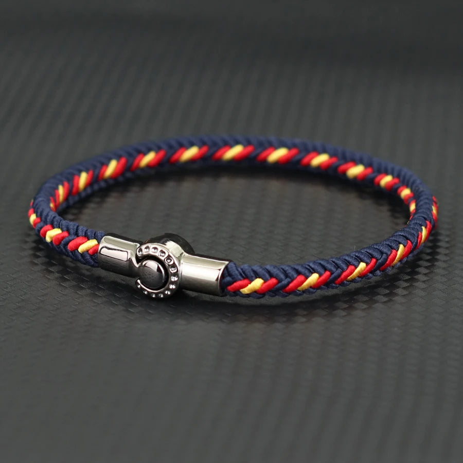 Neue Klasse A Ethnische Seil Armband Für Männer Frauen Magnet Schnalle Handgemachte Weaven Armreif Freizeit Pulseira Zubehör Hombre Hombre