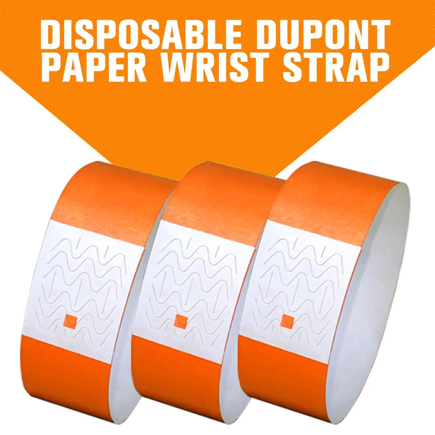 100pcs reißfestes wasserdichtes Papier armband Party papier Armband mehrfarbiges Event Ticket Armbänder Identifikation sband
