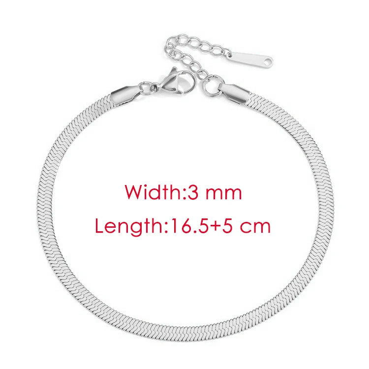 Klinge Kette Fußkettchen für Frauen Gold Farbe Armband auf Die Bein Edelstahl Schlange Ketten Mode Strand Zubehör Schmuck C046