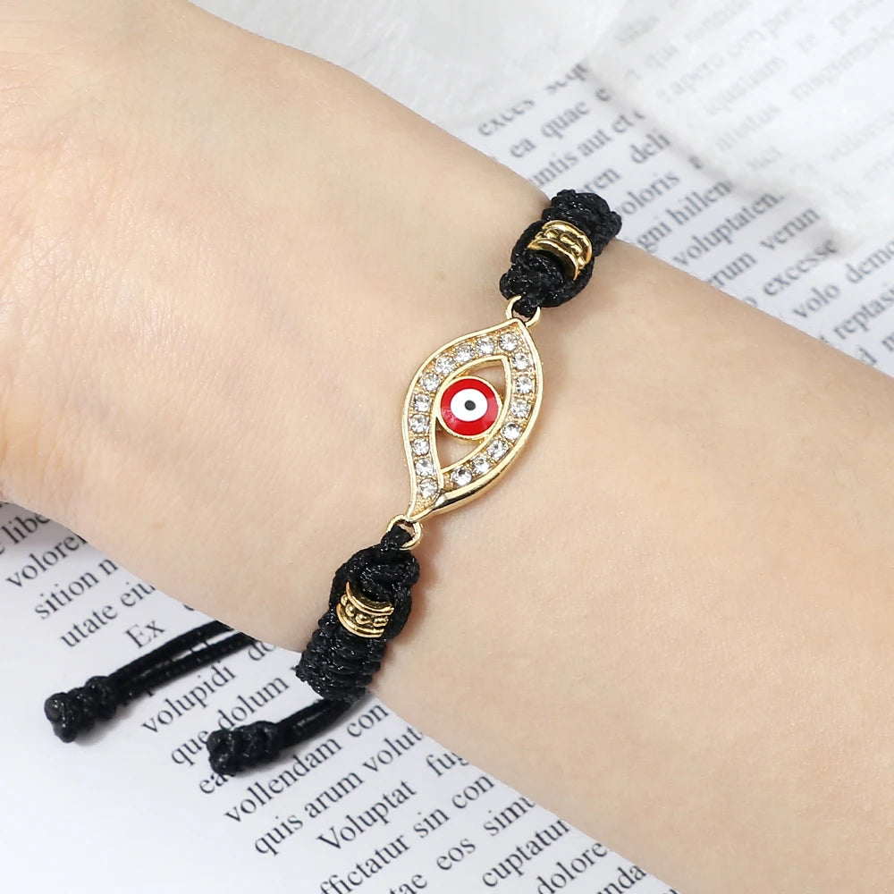 Handgemachte türkische böse Blick Armbänder für Frauen Männer geflochtene rote Seil Glück Armbänder Mode Paar Armbänder Freundschaft Schmuck