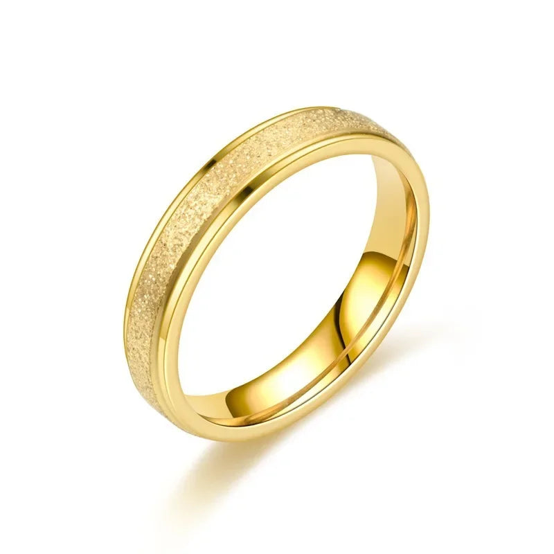 Gold Silber Farbe Eheringe Ring für Frauen Männer Schmuck Edelstahl Verlobungsring Paar Jahrestag Geschenk anillos