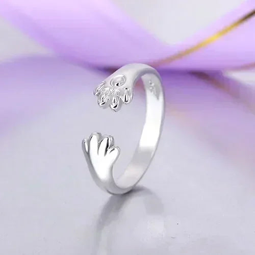 Neueste Frauen Vintage Stil Schmuck Mädchen Schöne Party Ring Mode Kleine Hand 925 Sterling Silber Nadel Finger Ringe Liebhaber Geschenk