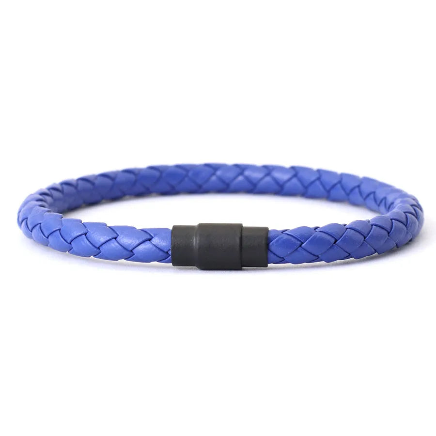 Noter Herren Leder Armband Armreif schwarz Magnets chnalle passend zu stapelbaren Braslet Freizeit zubehör Pulsera Hombre Schmuck