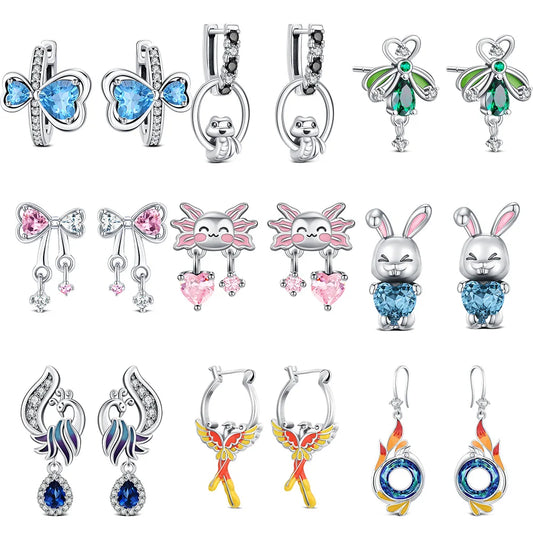 2025 Neue Original 925 Sterling Silber Schmetterling Creolen Modeschmuck Elegante Frauentagsgeschenke Niedlichen Tier Ohrstecker