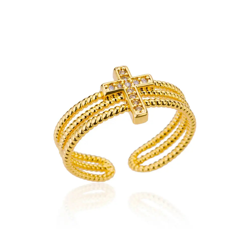 Minimalistische Textur Edelstahl Geometrische Ringe für Frauen Gold Farbe Öffnung Paar Ring Ästhetische Hochzeit Weihnachten Schmuck