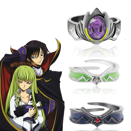 1PC Anime Code Geass Ringe für Männer Frauen Lelouch vi Britannia Einstellbare Finger Ring Fans Party Schmuck Geschenk