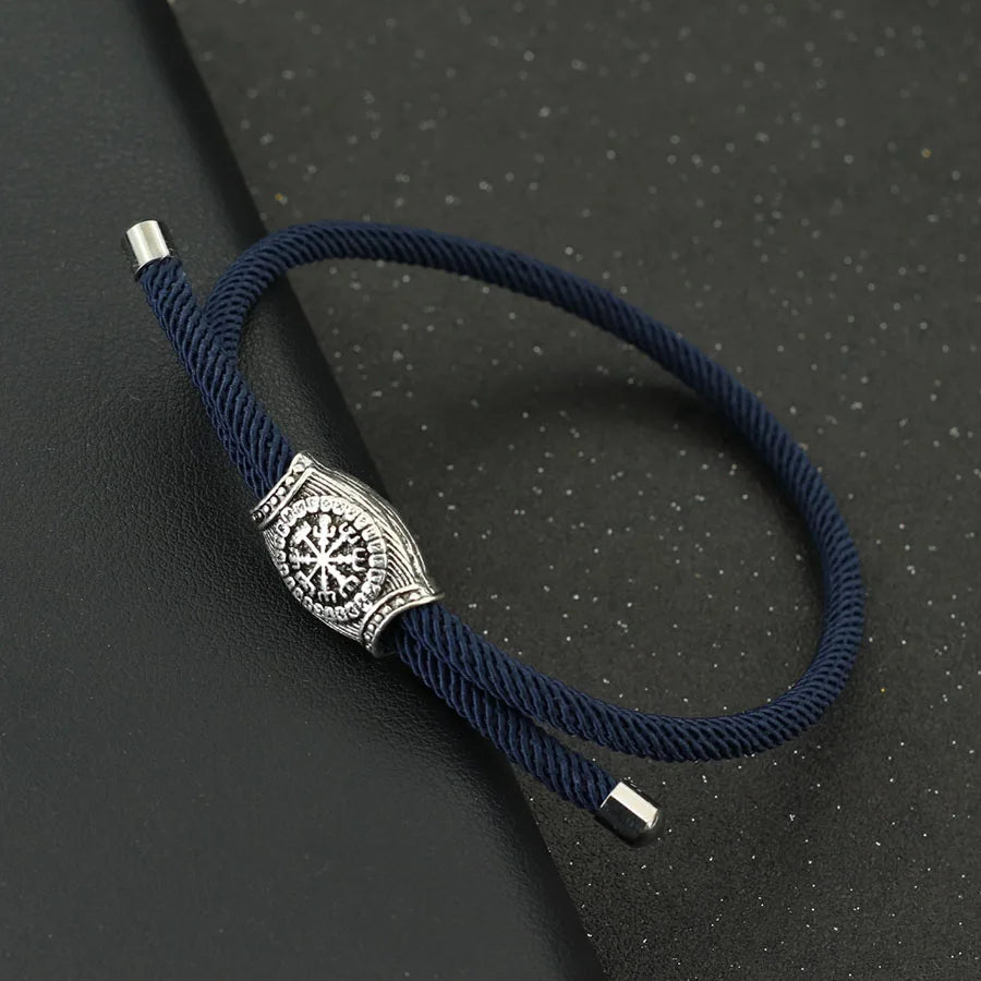 Retro Herren Wikinger Armband handgemachte verstellbare Seil Armband Casual Accessoires Geschenk für Ihn Pulseras Para Hombre Stoff Armband