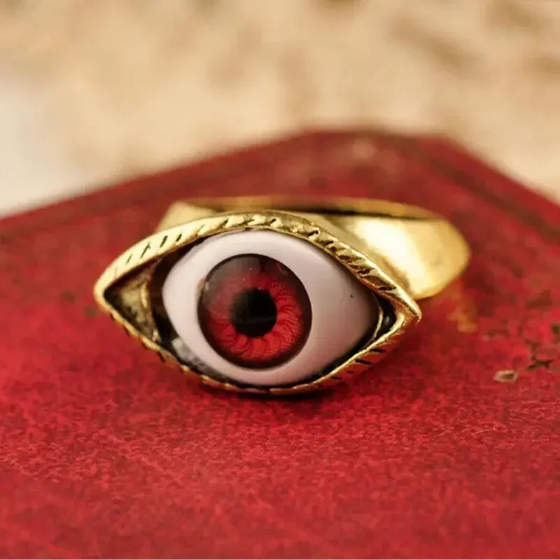 1 STÜCK Auge Vampir 1 Gothic Übertrieben Punk Schmuck Braun Mode Chic Ringe Blau Stil Mode Heißes Geschenk Großhandel